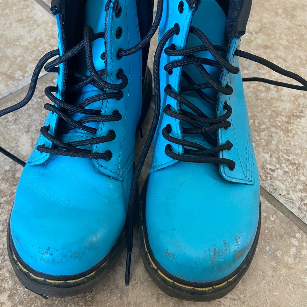Blue toddler size 10 Brooklee Dr. Martens